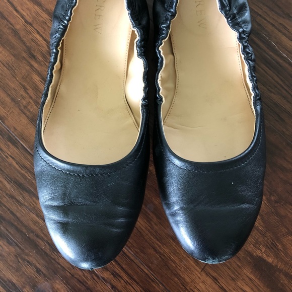 j crew black flats